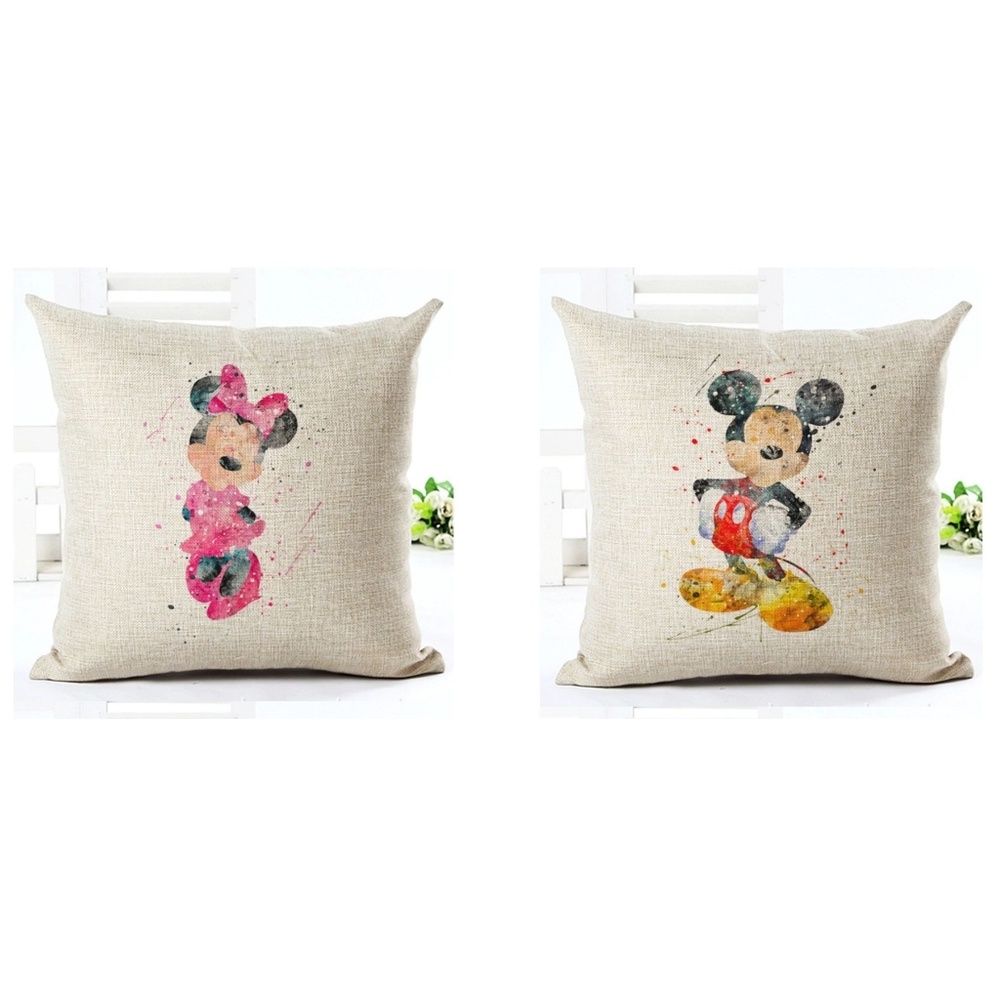 Mickey & Minnie Pillow Cover Set